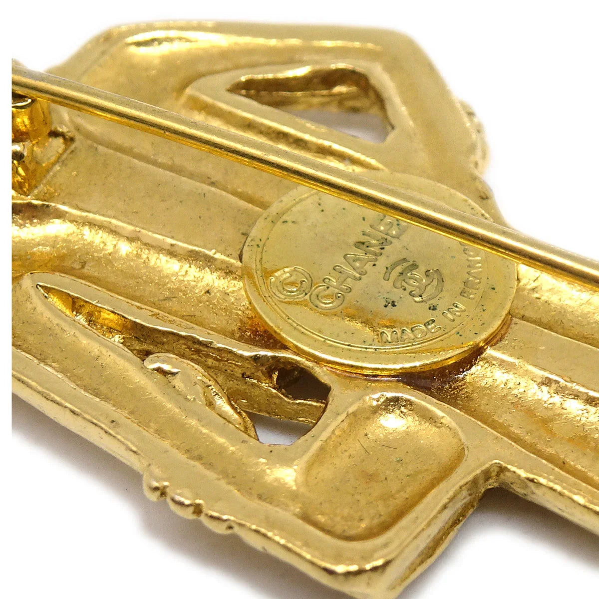 Chanel Mademoiselle Brooch Pin Corsage Gold