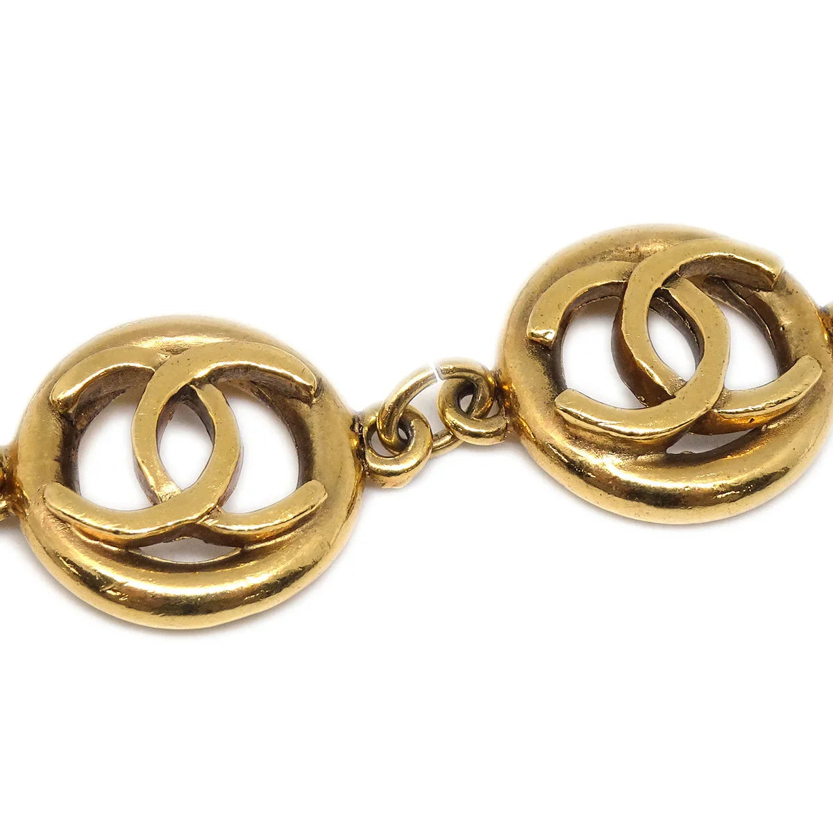 Chanel CC Bracelet Gold 1983