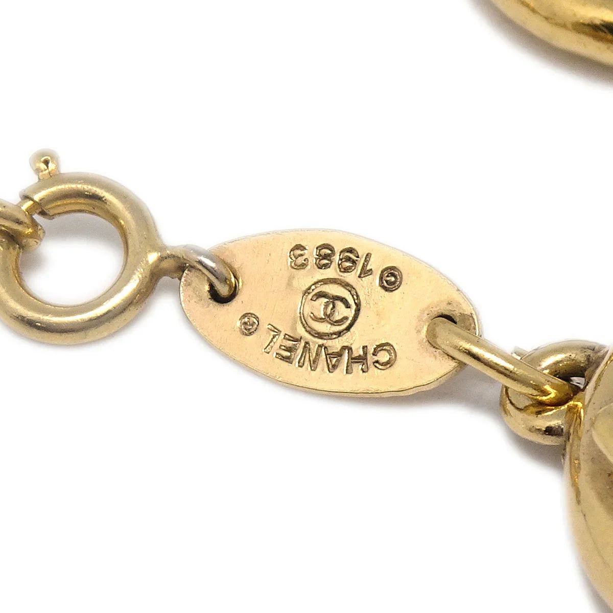 Chanel CC Bracelet Gold 1983