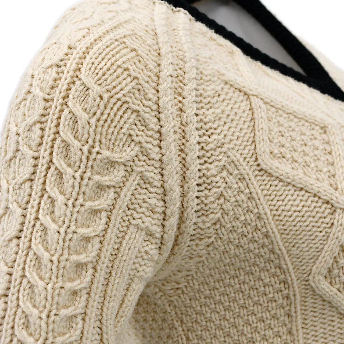 Chanel Fall 1996 wool fisherman knit jumper #44