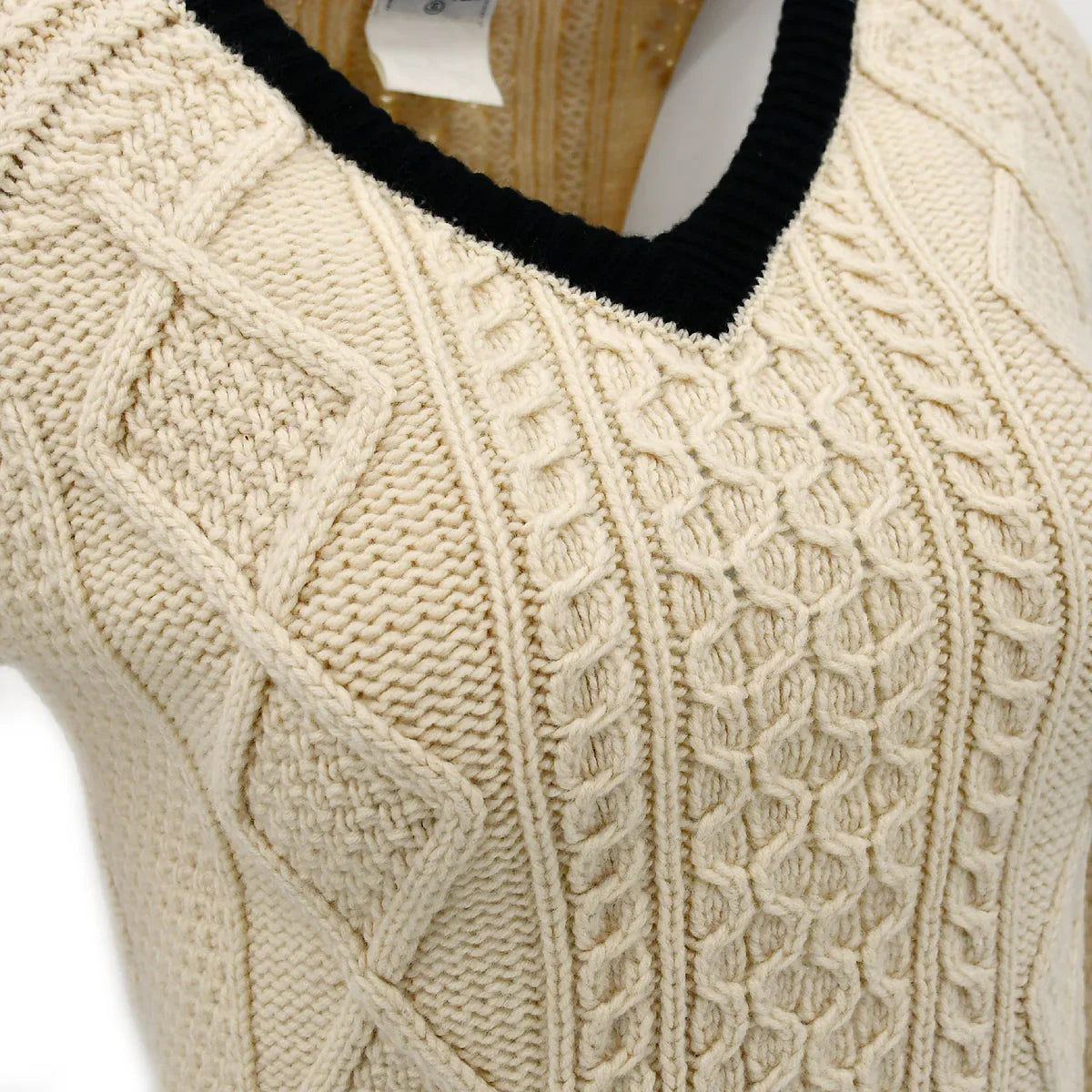 Chanel Fall 1996 wool fisherman knit jumper #44