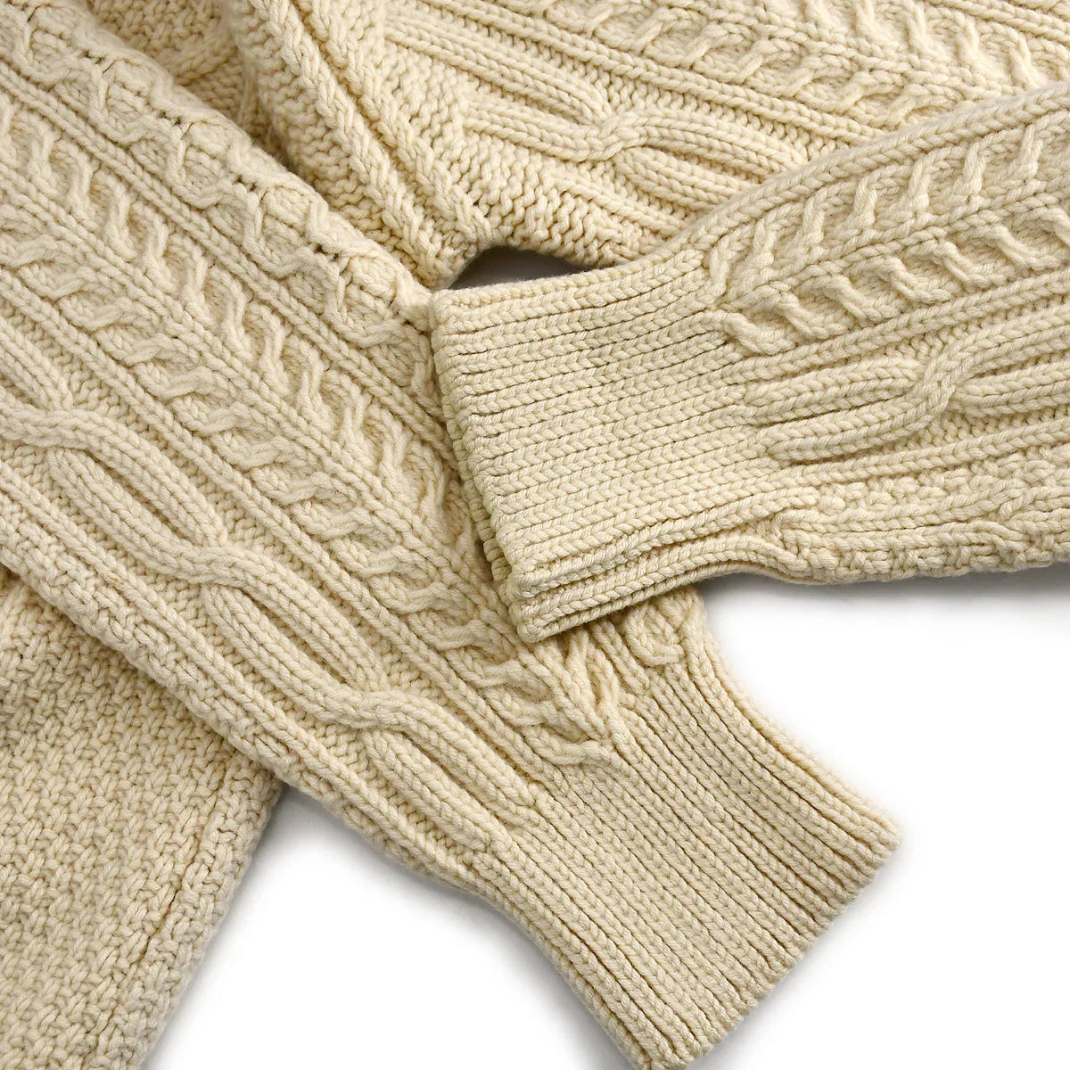 Chanel Fall 1996 wool fisherman knit jumper #44