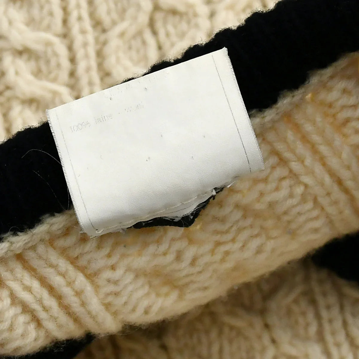 Chanel Fall 1996 wool fisherman knit jumper #44