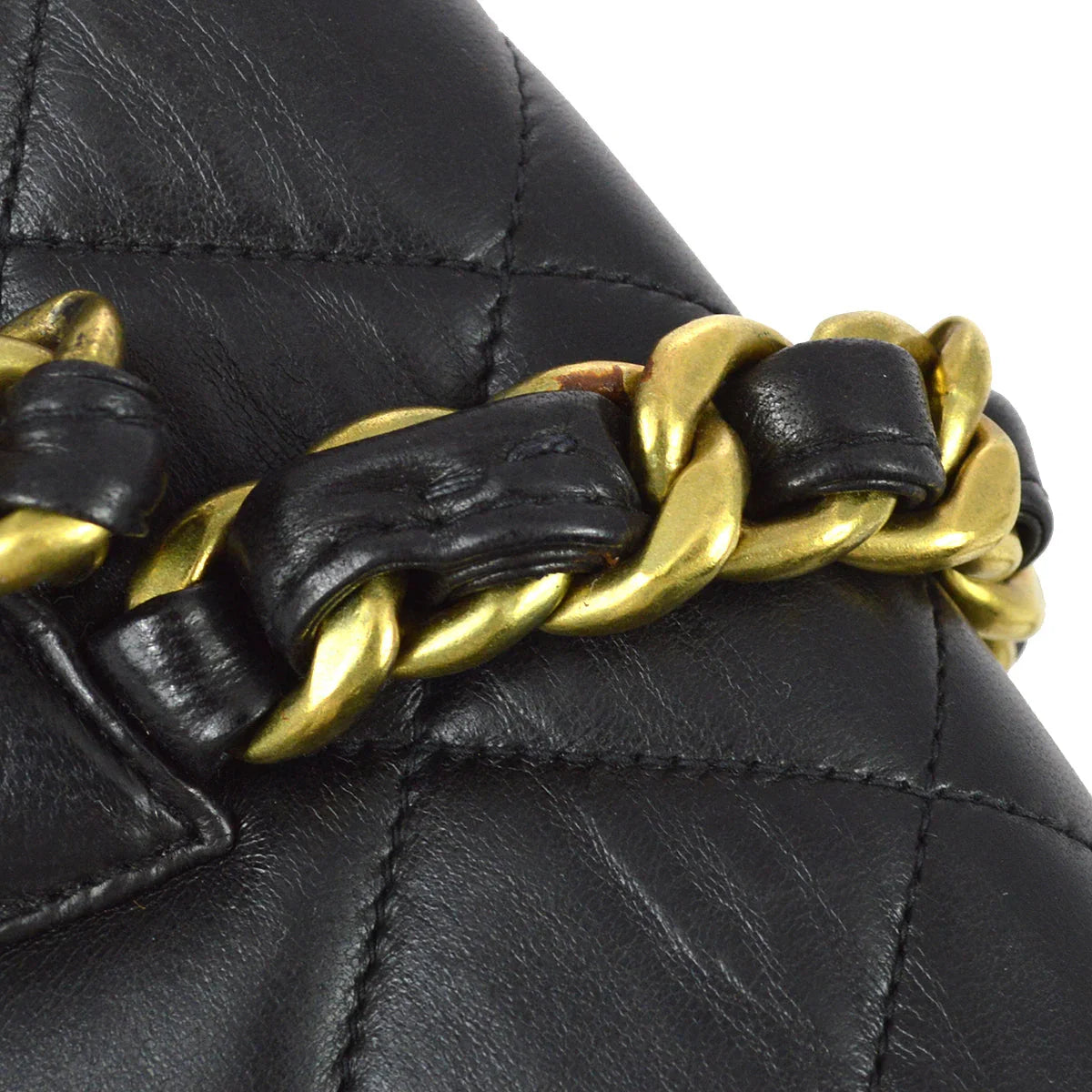 Chanel 1991-1994 Black Lambskin Small Duma Backpack