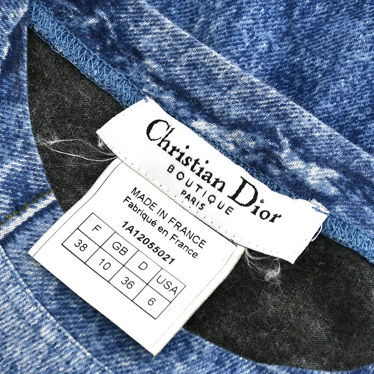Christian Dior Fall 2001 By John Galliano Miss Diorella trompe l'oeil tee #38