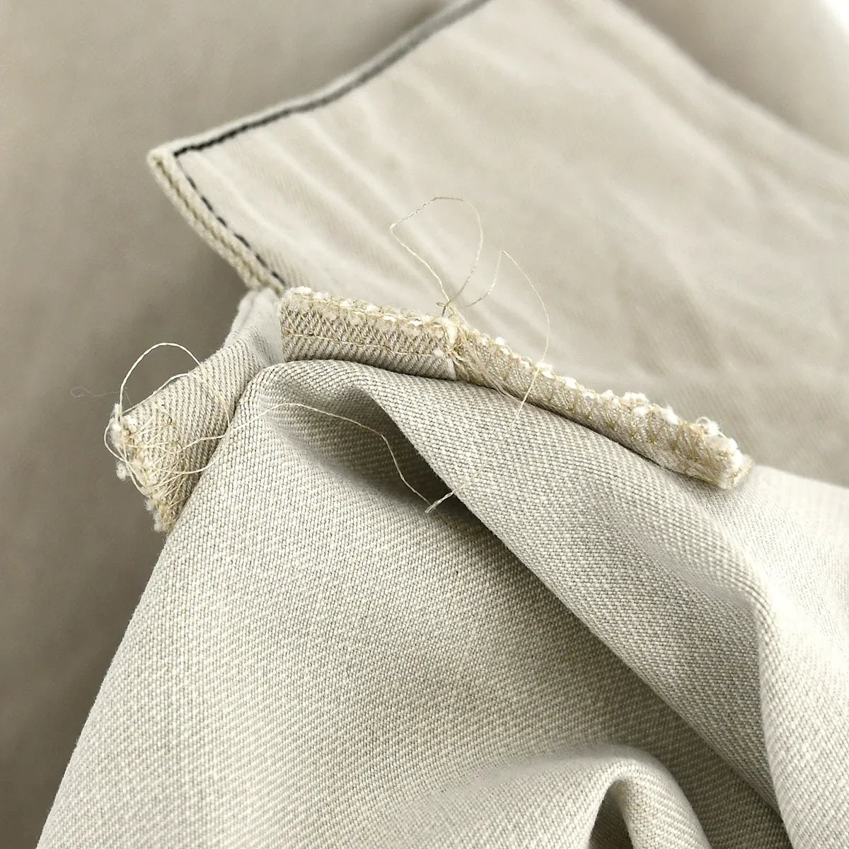 Chanel Skirt Beige Denim #44