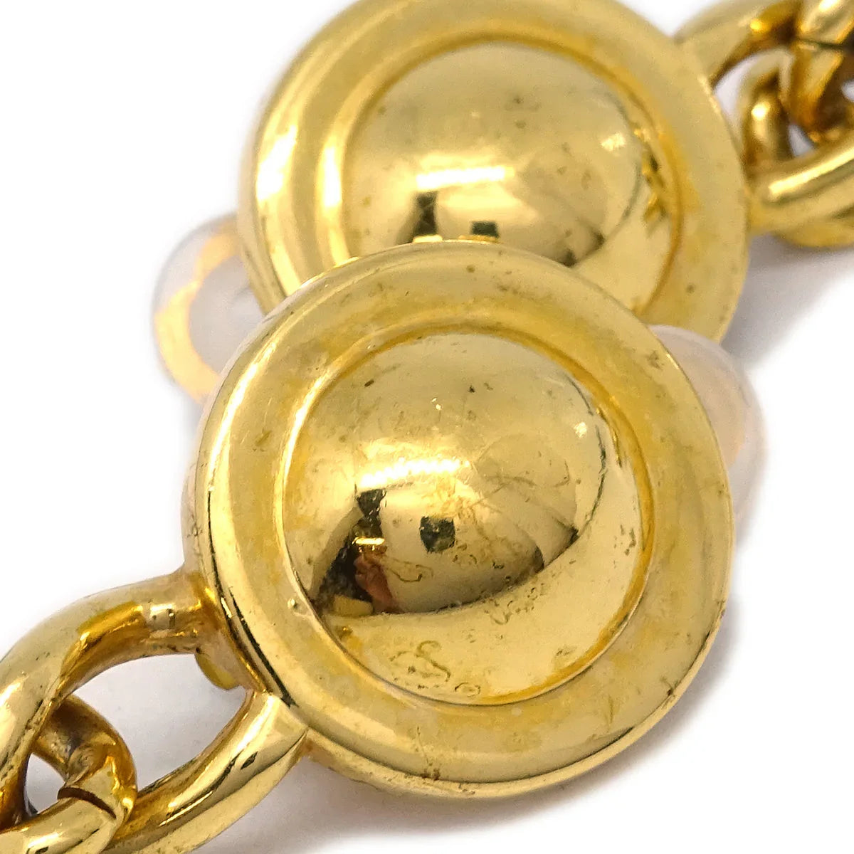 Chanel Dangle Turnlock Earrings Clip-On Gold 96A