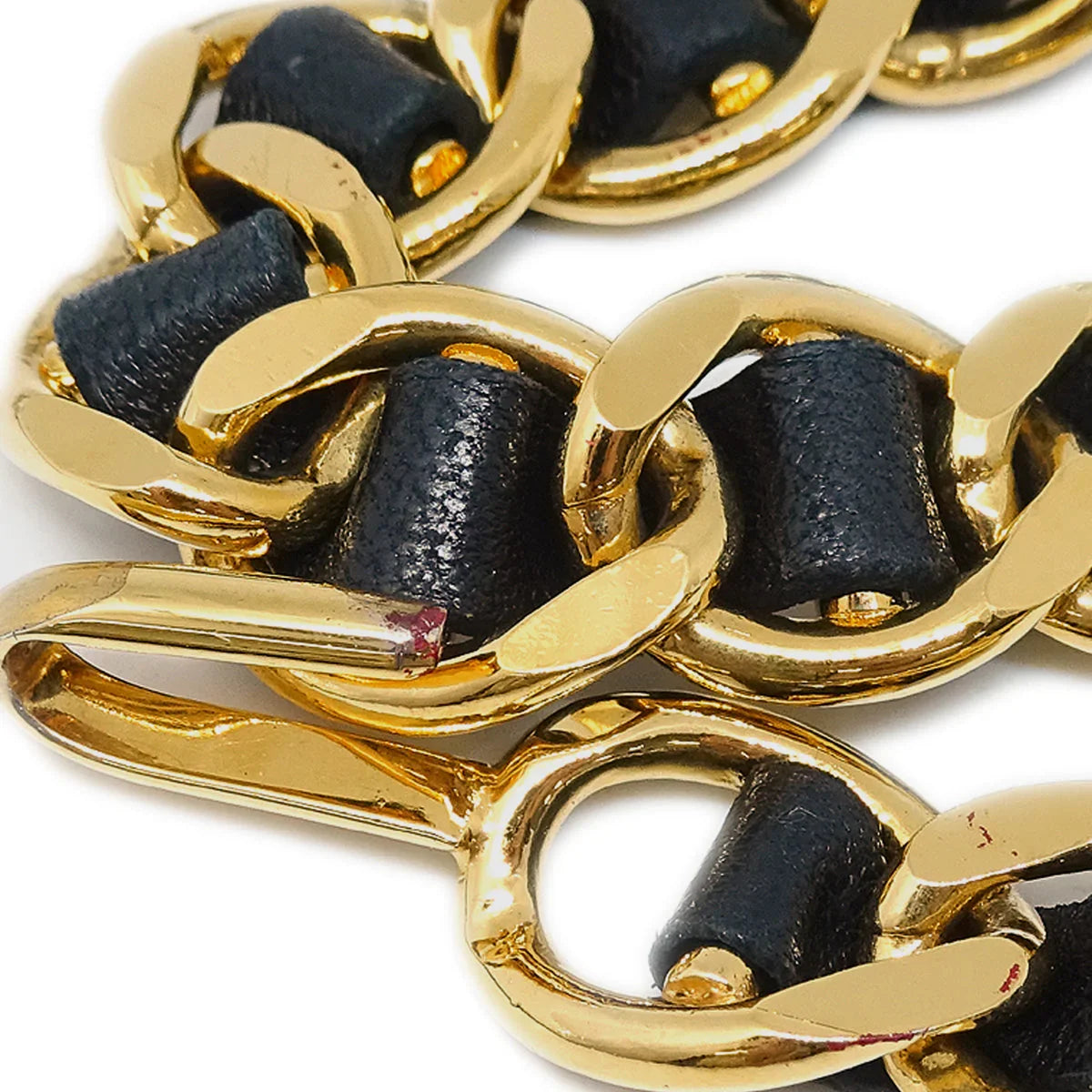 Chanel Gold Chain Belt Small Good 98P