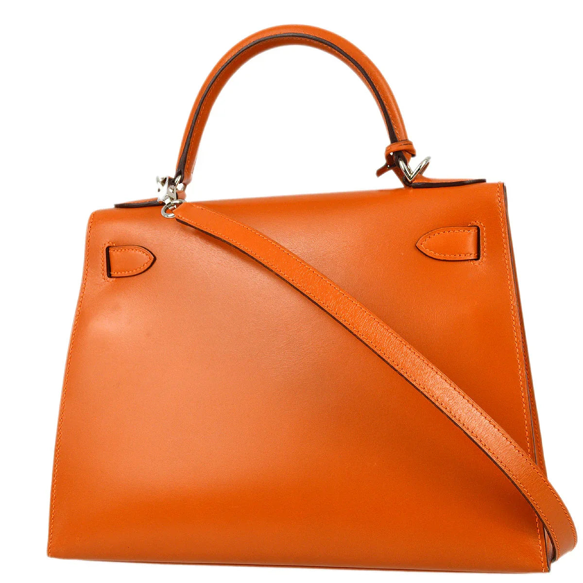 Hermes * 2004 Orange Box Calf Kelly 28 Sellier