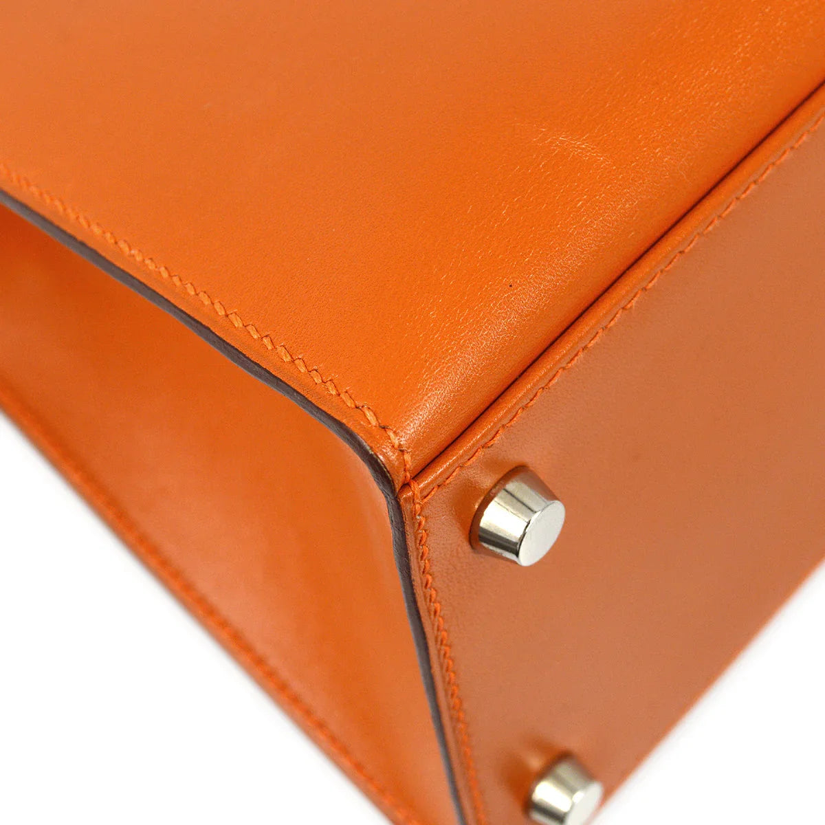 Hermes * 2004 Orange Box Calf Kelly 28 Sellier