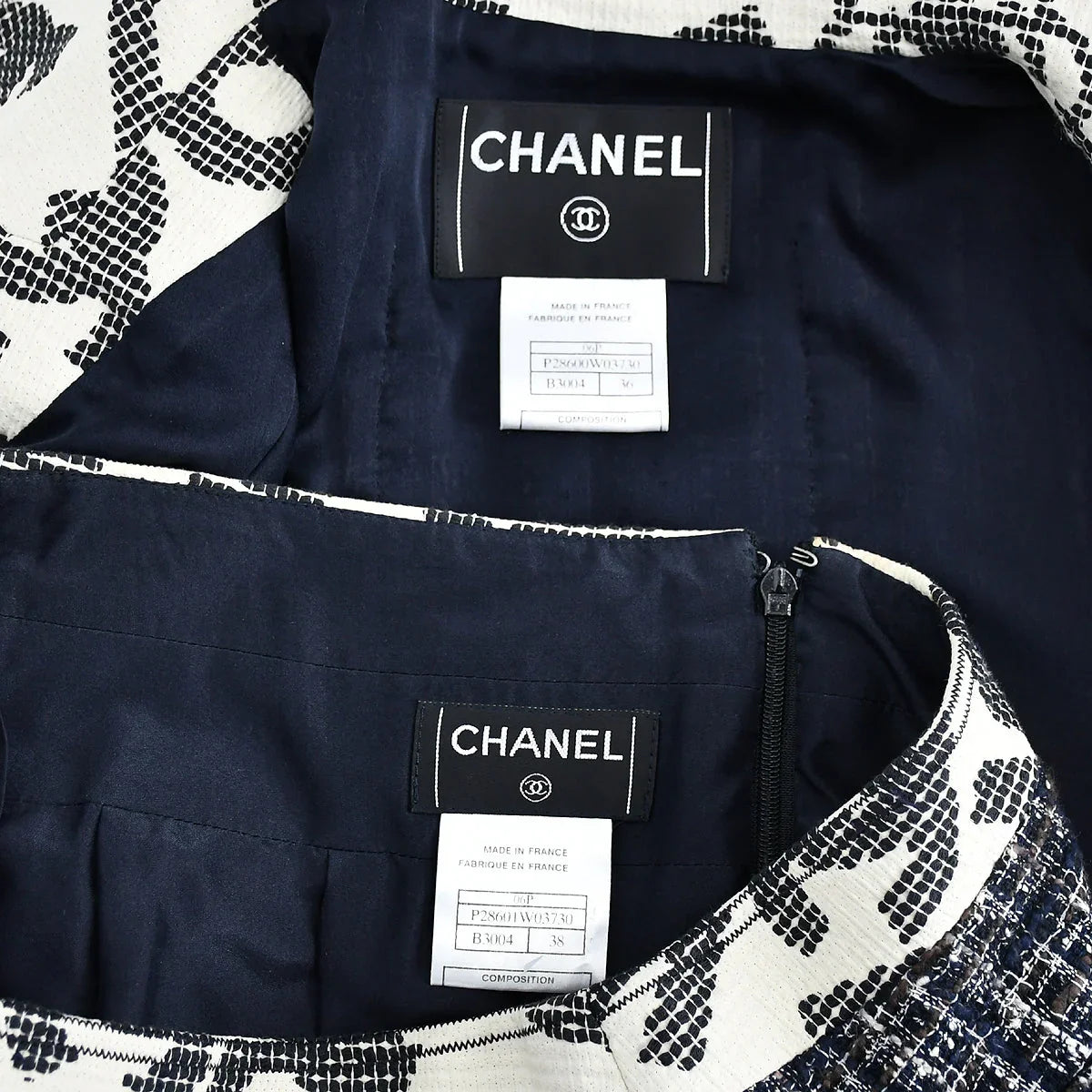 Chanel Spring 2006 Contrast Trim Skirt Suit #36 #38