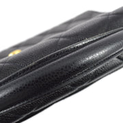 Chanel Black Caviar Skin Briefcase Business Handbag
