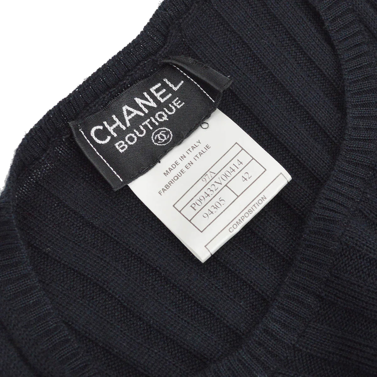 Chanel Fall 1997 Ribbed Bodysuit #42