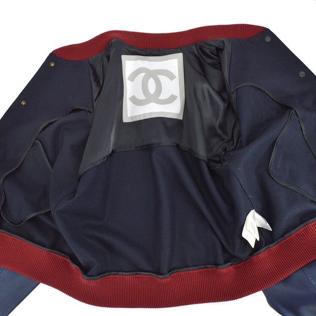 Chanel Spring 2004 Letterman bomber jacket #40 – AMORE Chanel Spring 2004 Letterman bomber jacket #40 – AMORE