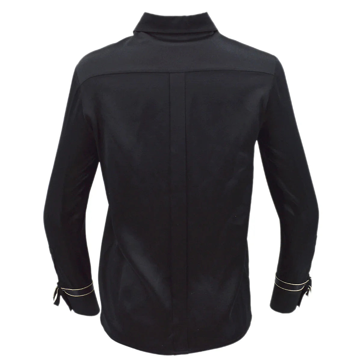 Chanel Ribbon Blouse Shirt Black 94A #36