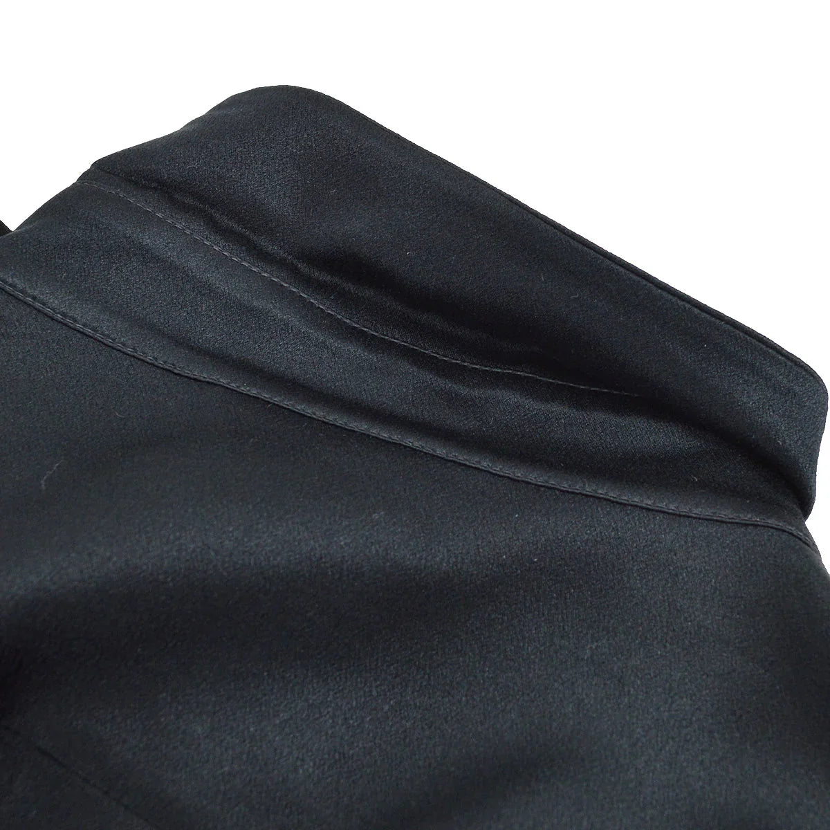 Chanel Ribbon Blouse Shirt Black 94A #36