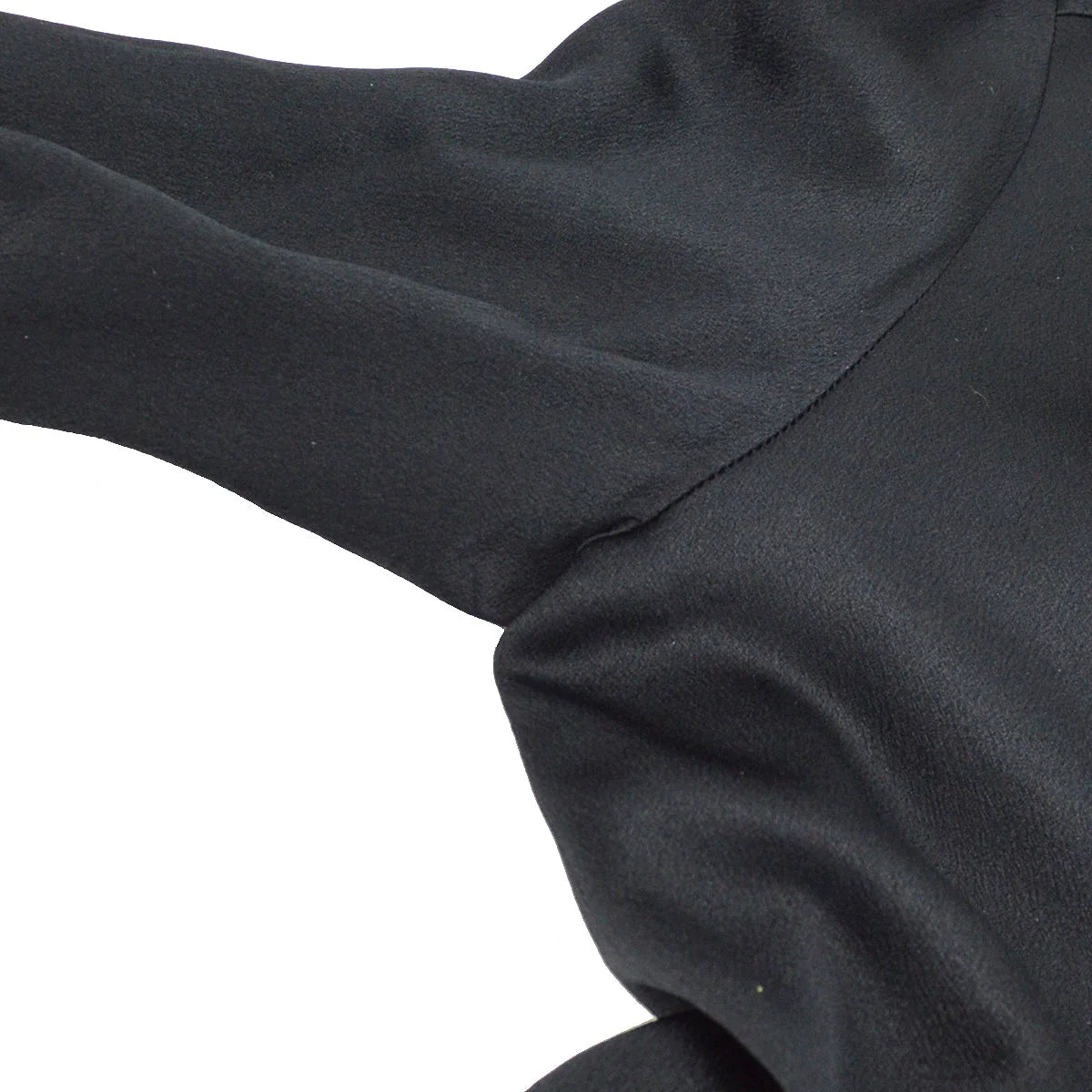 Chanel Ribbon Blouse Shirt Black 94A #36