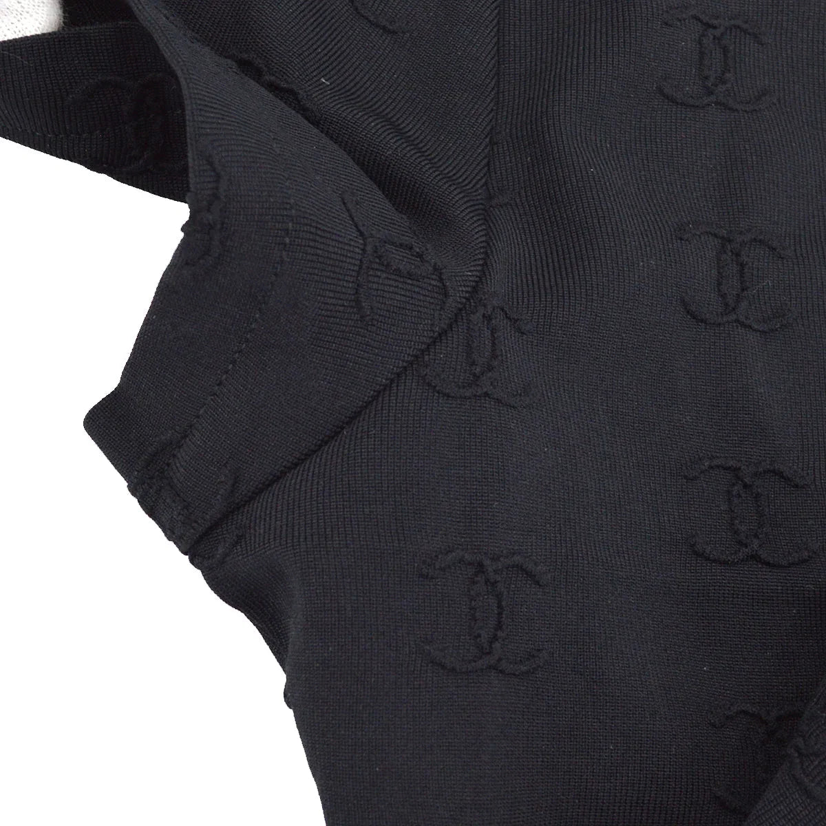 Chanel Spring 1997 CC Logo Embroidered Cropped T-shirt #42