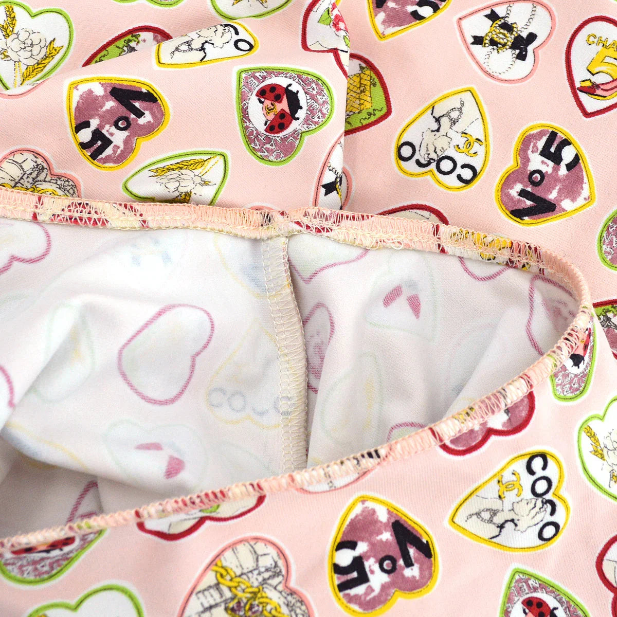 Chanel Spring 2006 Valentine Edition Heart Pattern Dress Pink #38