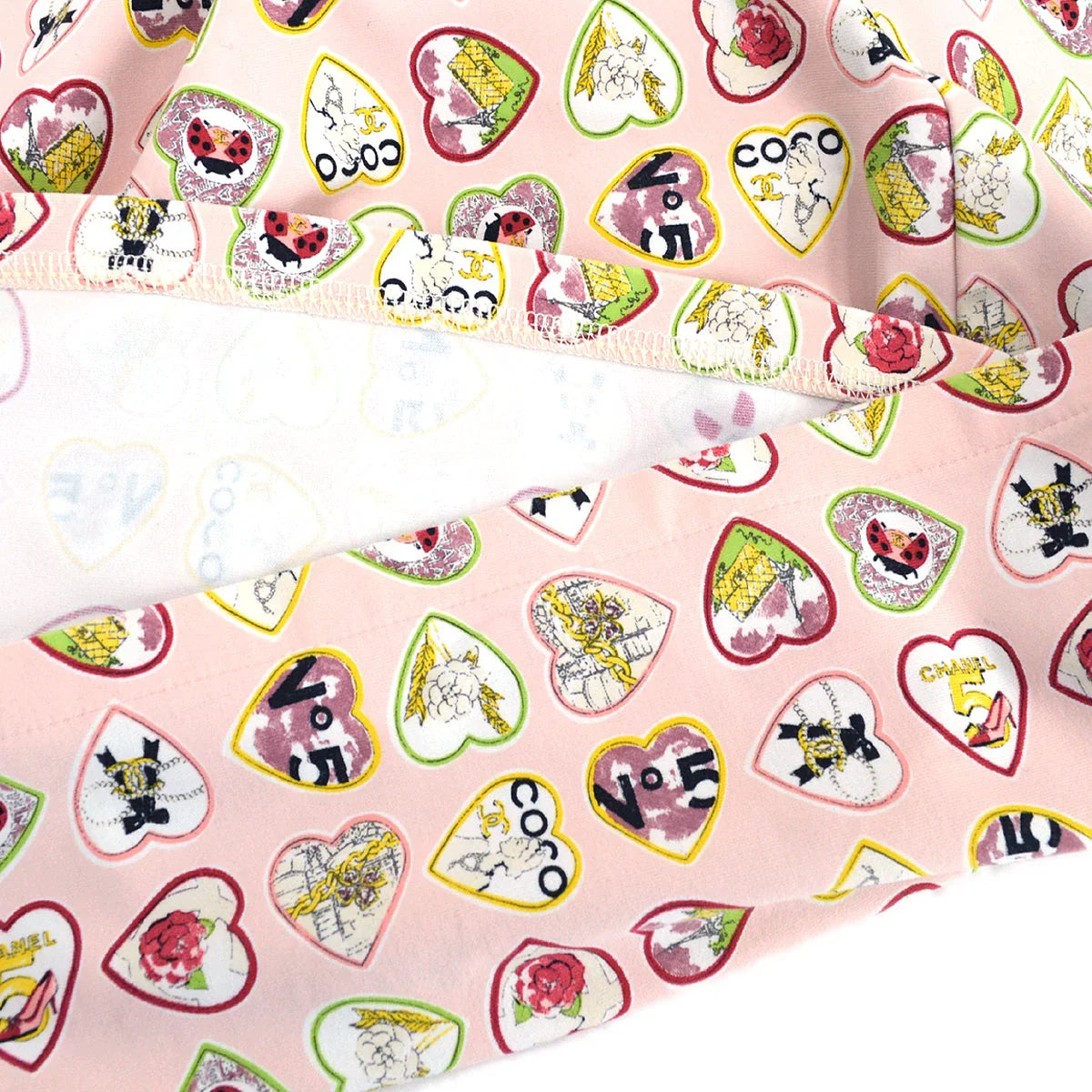 Chanel Spring 2006 Valentine Edition Heart Pattern Dress Pink #38