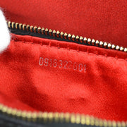 Fendi Black Suede Baguette Handbag
