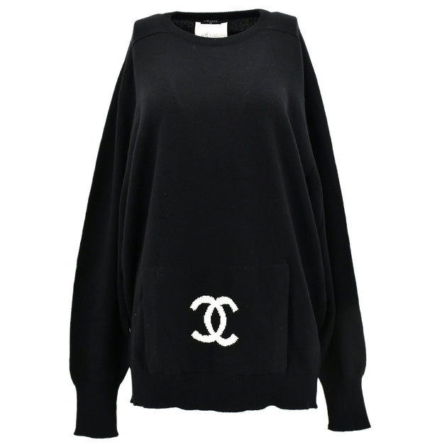 Black discount chanel sweatshirt