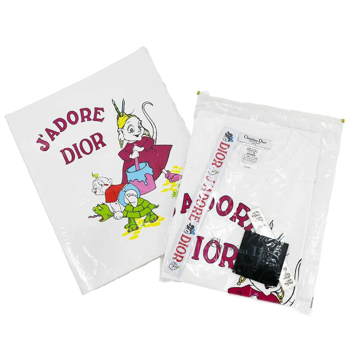 Christian Dior Fall 2002 John Galliano graphic-print cotton T-shirt Set #38