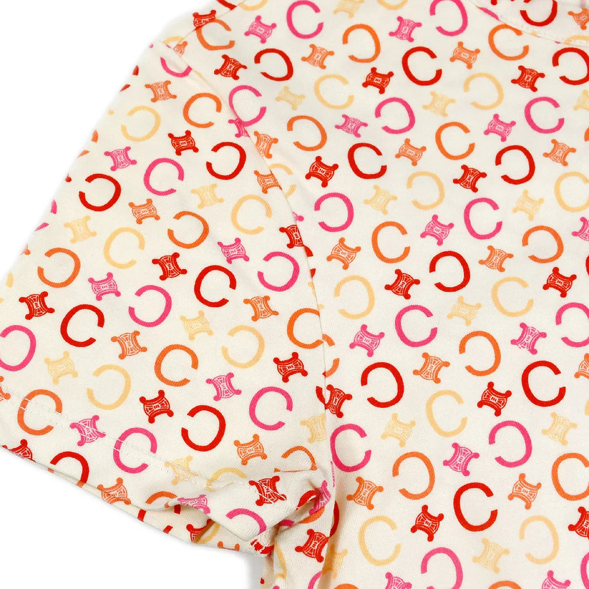 Celine C Macadam T-shirt Pink