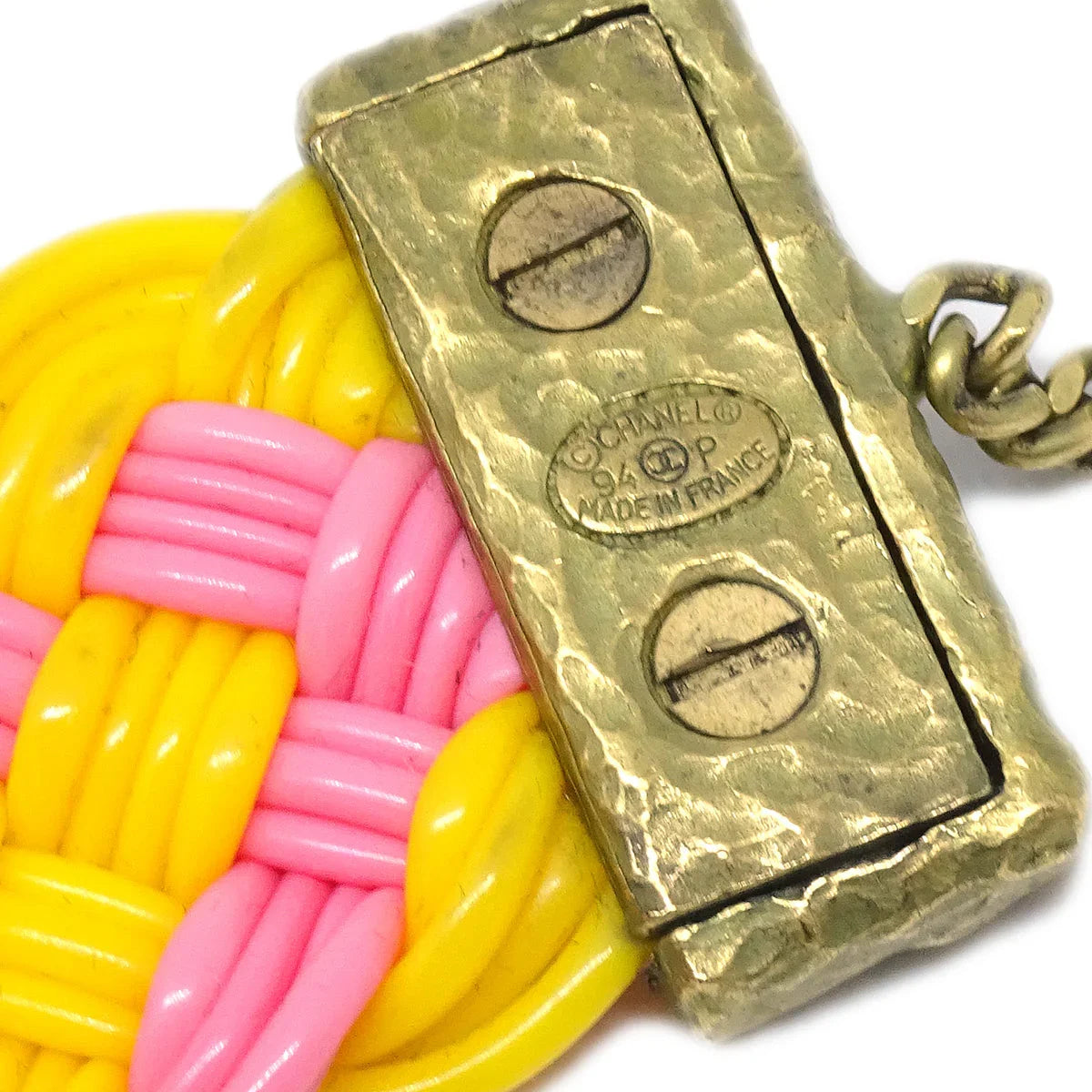 Chanel Choker Pink Yellow 94P