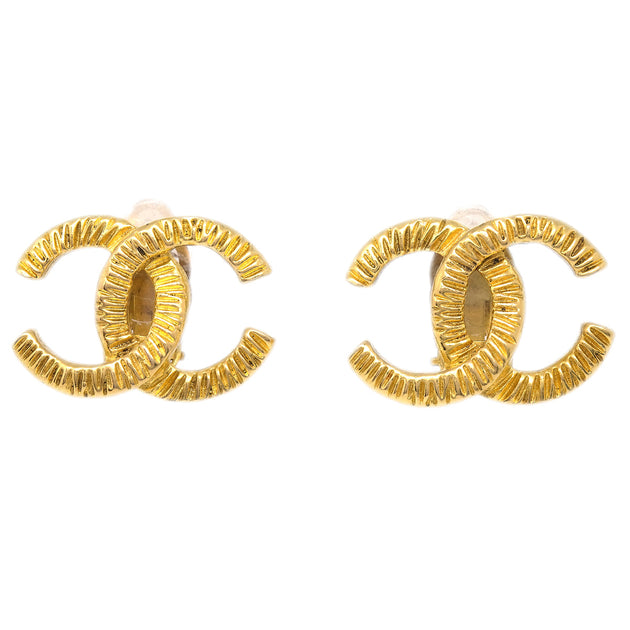 Chanel hot sale leather earrings