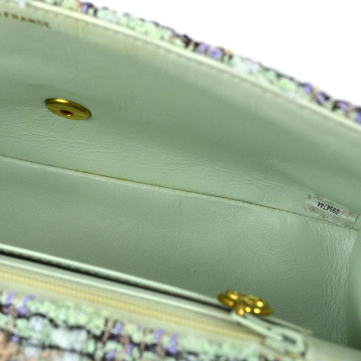 Chanel * 1991-1994 Light Blue Tweed Classic Flap Handbag Set