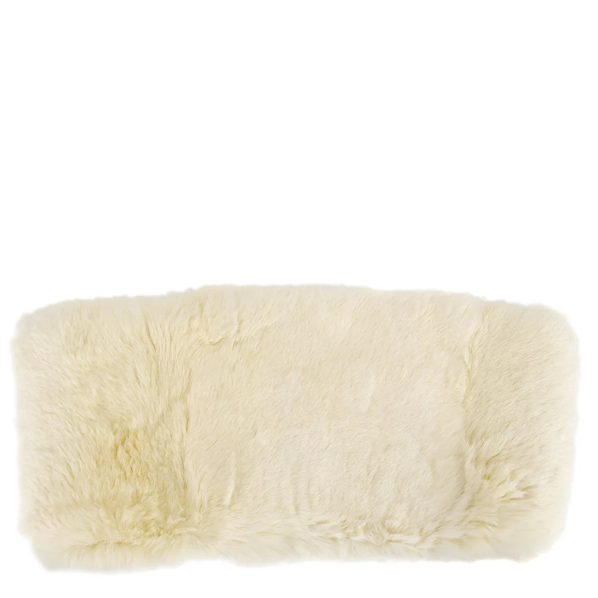 Chanel Fur Shawl Muffler Stole White