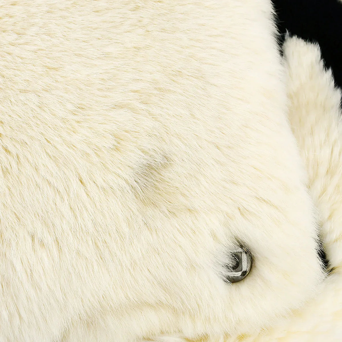 Chanel Fur Shawl Muffler Stole White