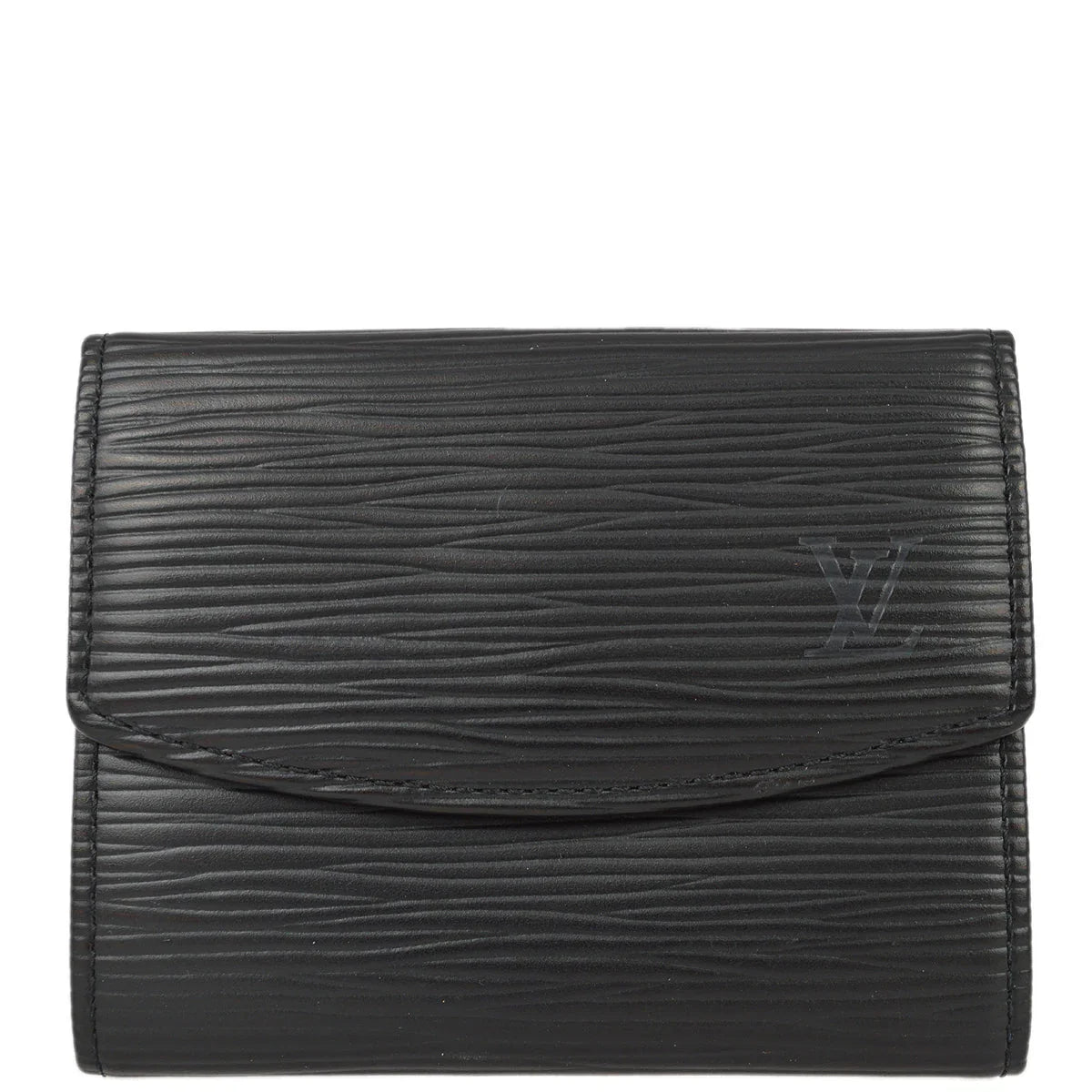 Louis Vuitton 1998 Black Epi Porte Monnaie Simple Coin Purse Wallet M63412