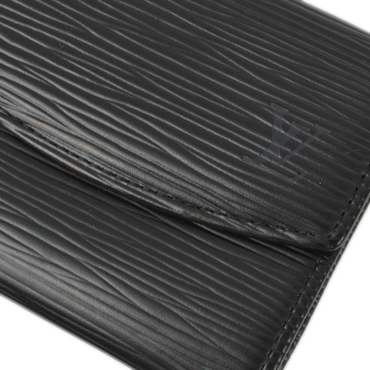 Louis Vuitton 1998 Black Epi Porte Monnaie Simple Coin Purse Wallet M63412