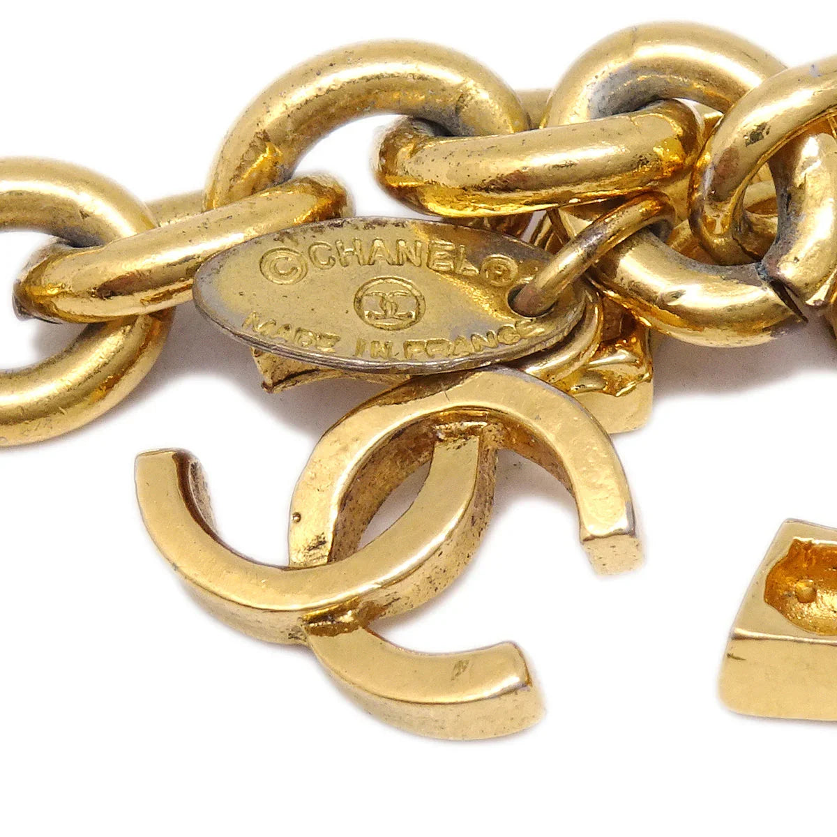 Chanel CC Gold Chain Belt Small Good