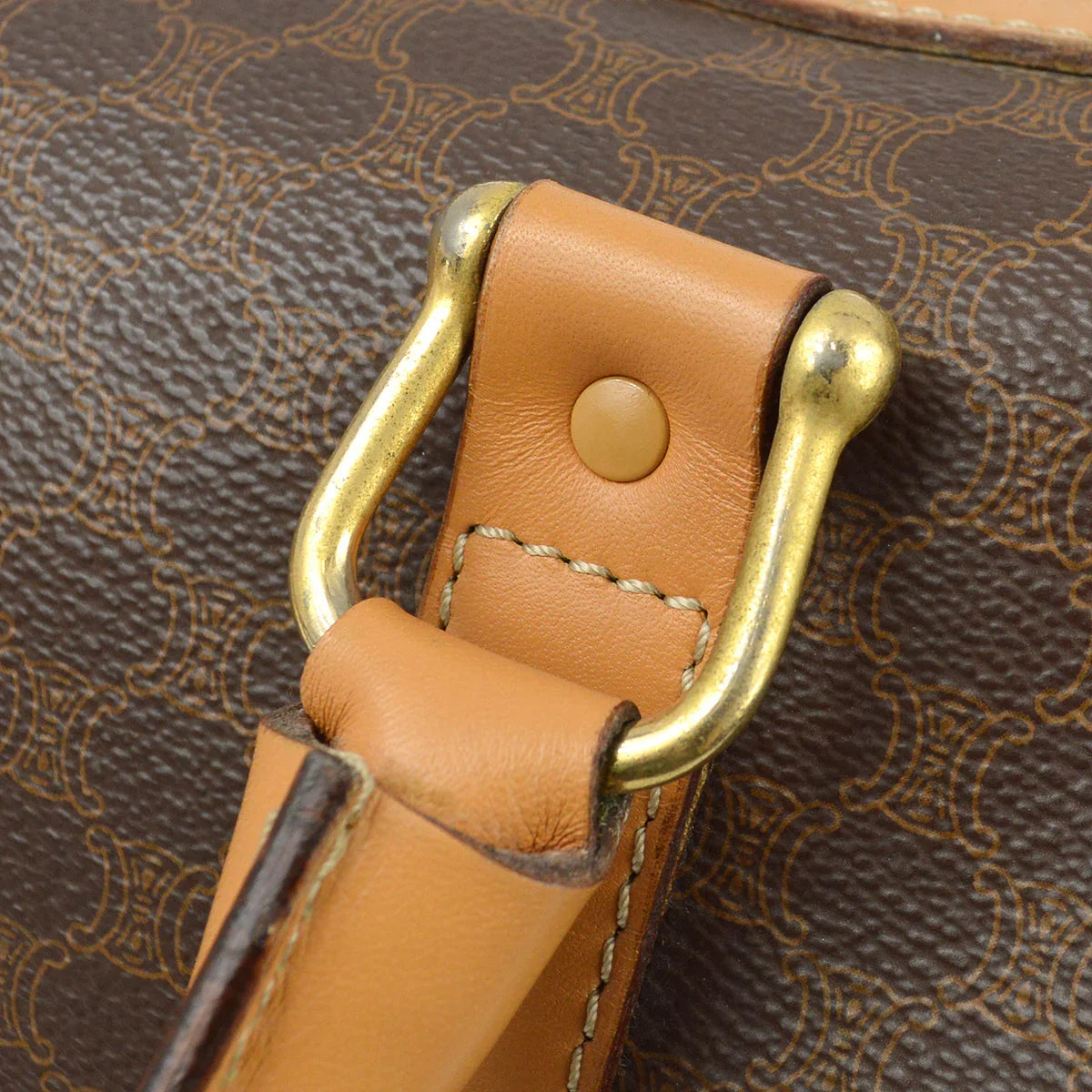 Celine Brown Macadam Handbag