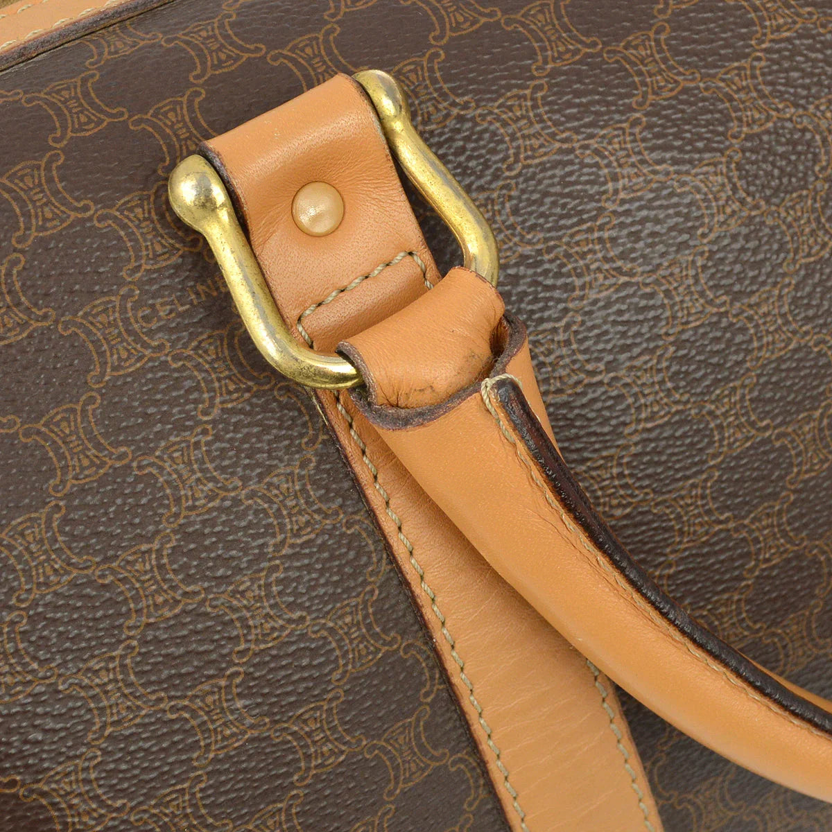 Celine Brown Macadam Handbag