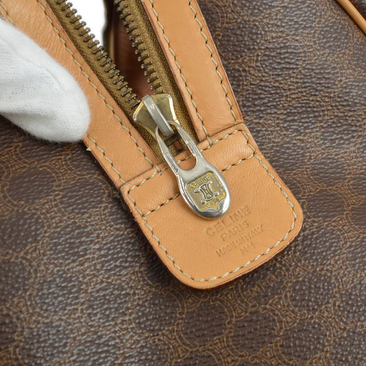 Celine Brown Macadam Handbag