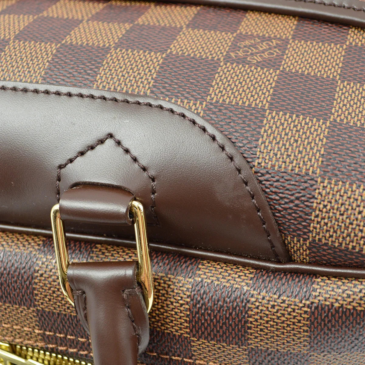 Louis Vuitton 2006 Damier Deauville Bowling Vanity Handbag N47272