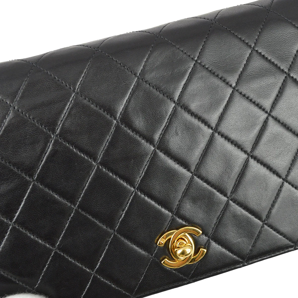 Chanel 2001-2003 Lambskin Small Turnlock Full Flap Bag