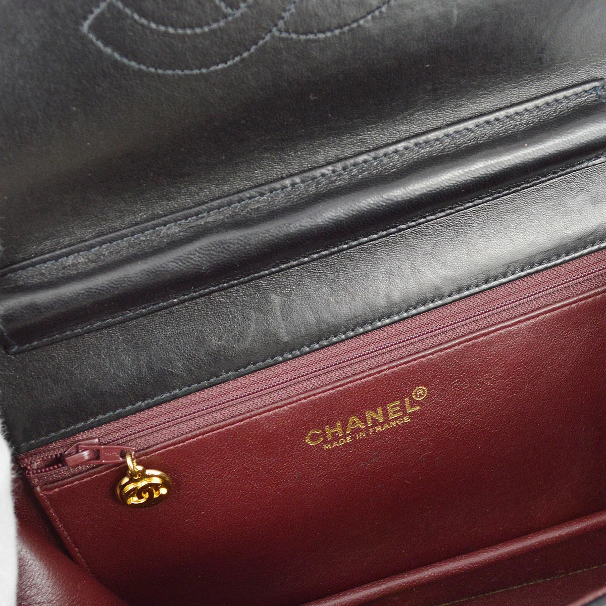 Chanel 2001-2003 Lambskin Small Turnlock Full Flap Bag