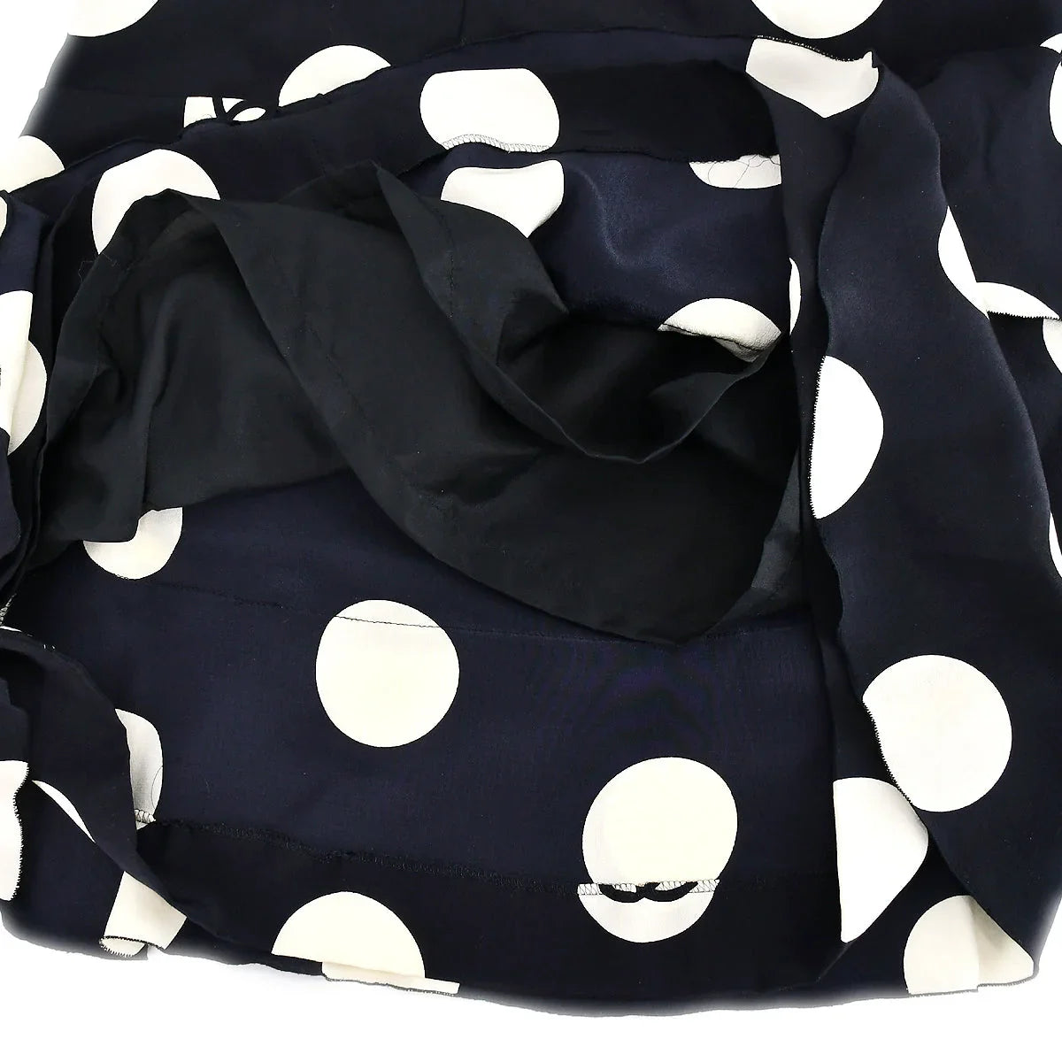 Chanel Spring 1997 Runway polka-dot ruffled silk dress #38