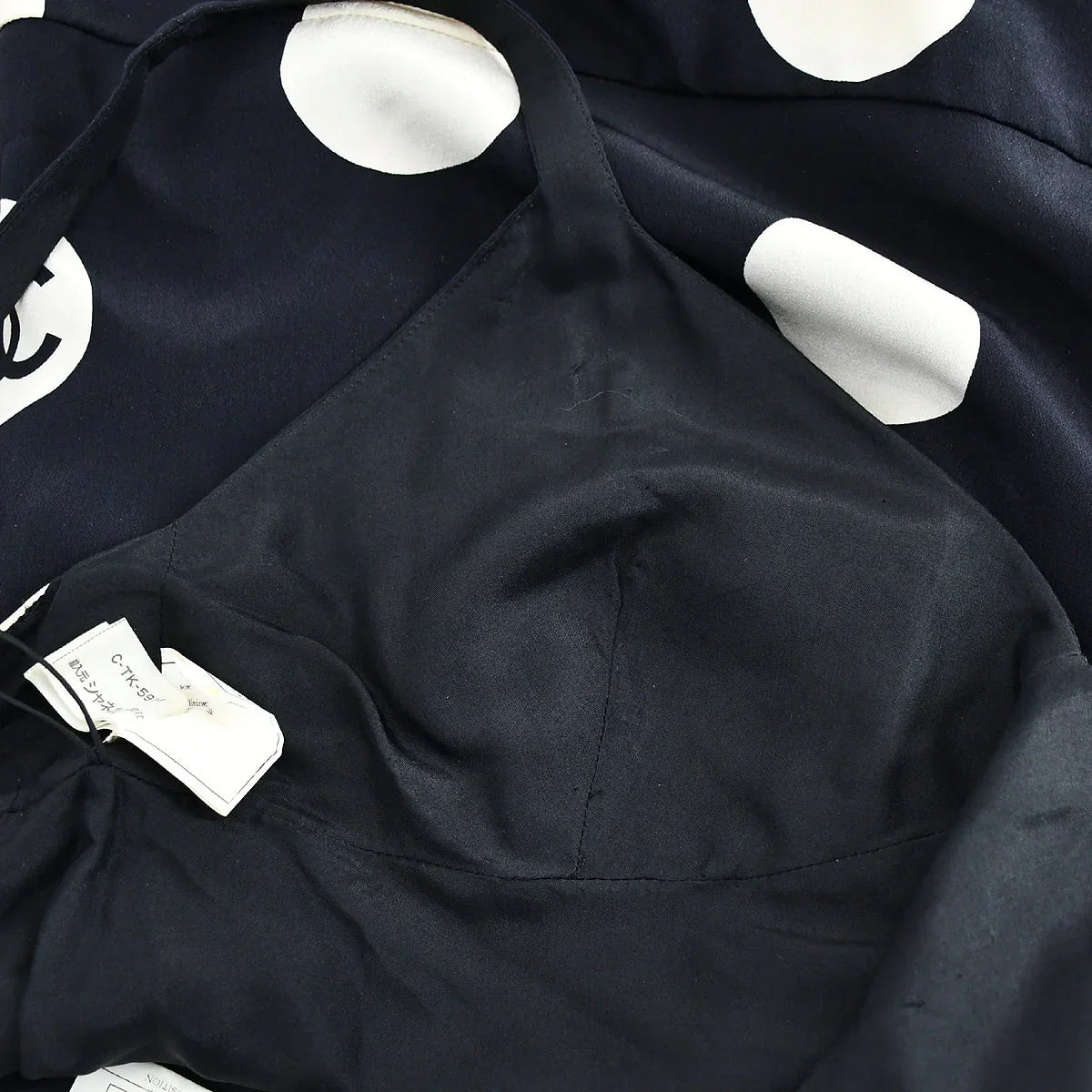 Chanel Spring 1997 Runway polka-dot ruffled silk dress #38