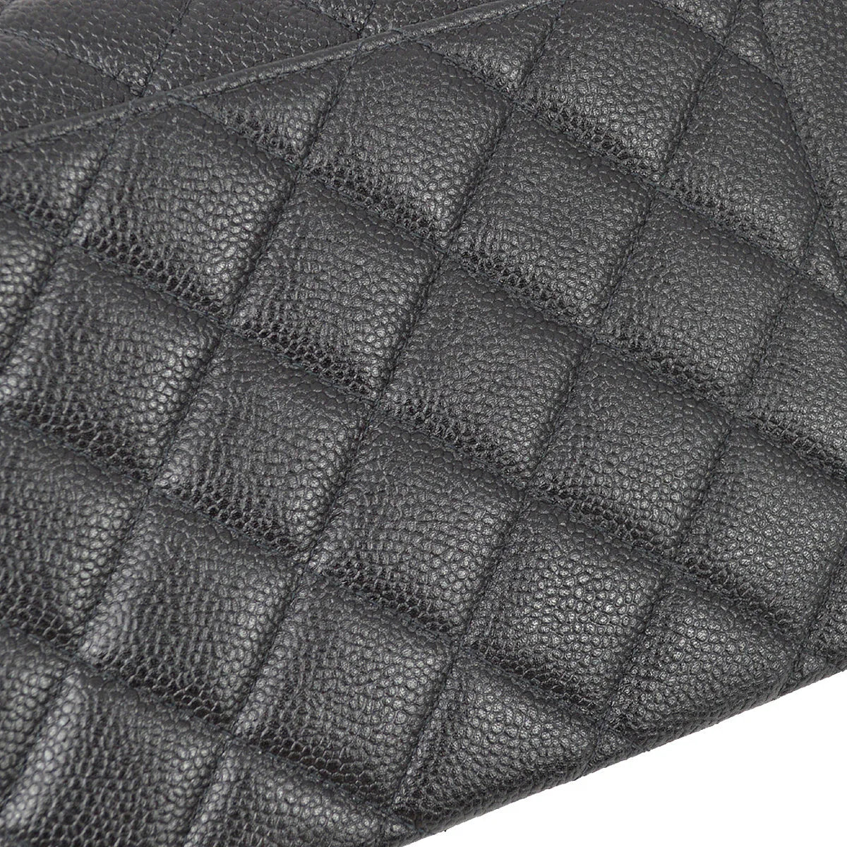 Chanel 1997-1999 Black Caviar Medium Tall Diana Shoulder Bag