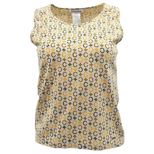 Celine 2000s C Macadam Sleeveless Top