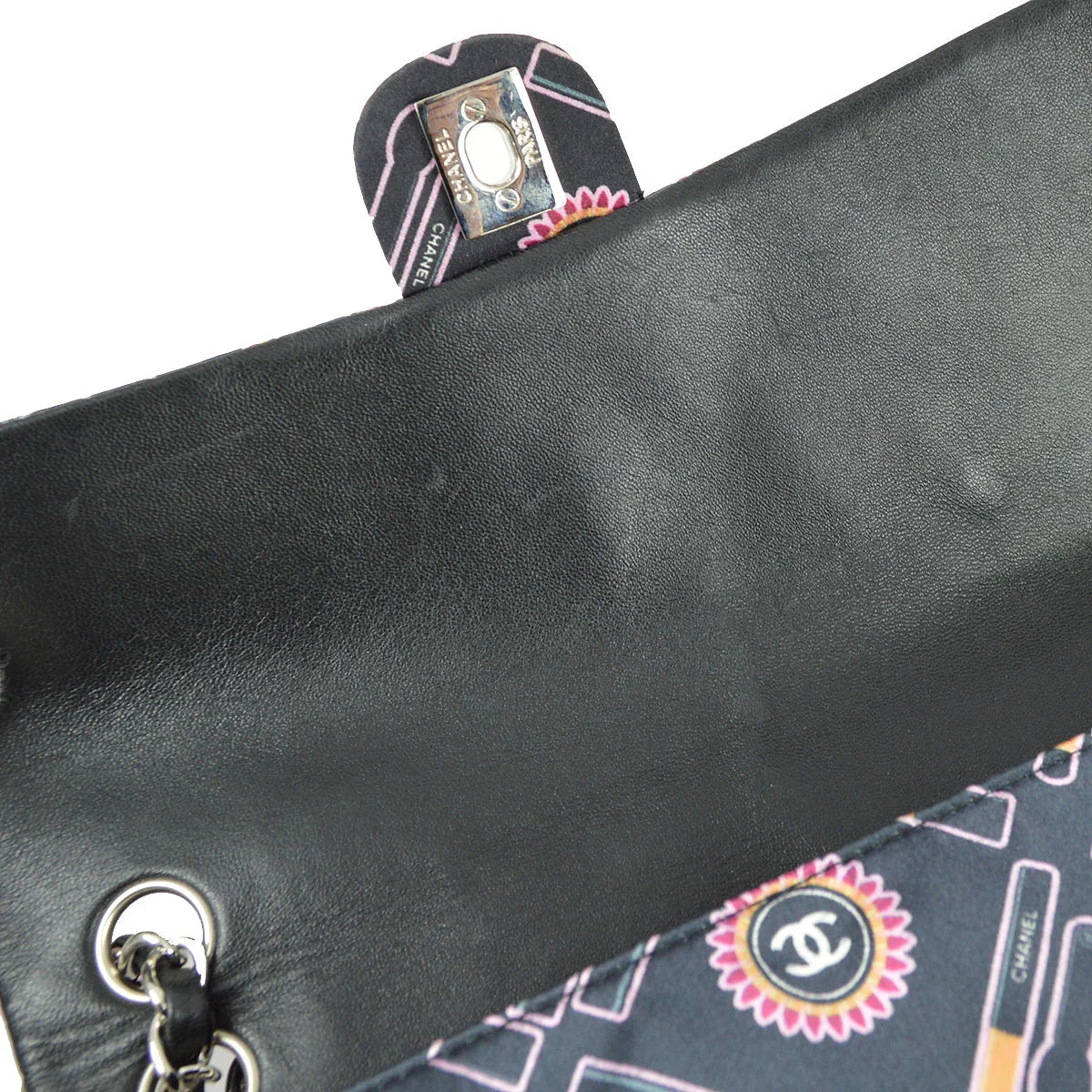 Chanel 2004-2005 Satin Lipstick Classic Single Flap Shoulder Bag