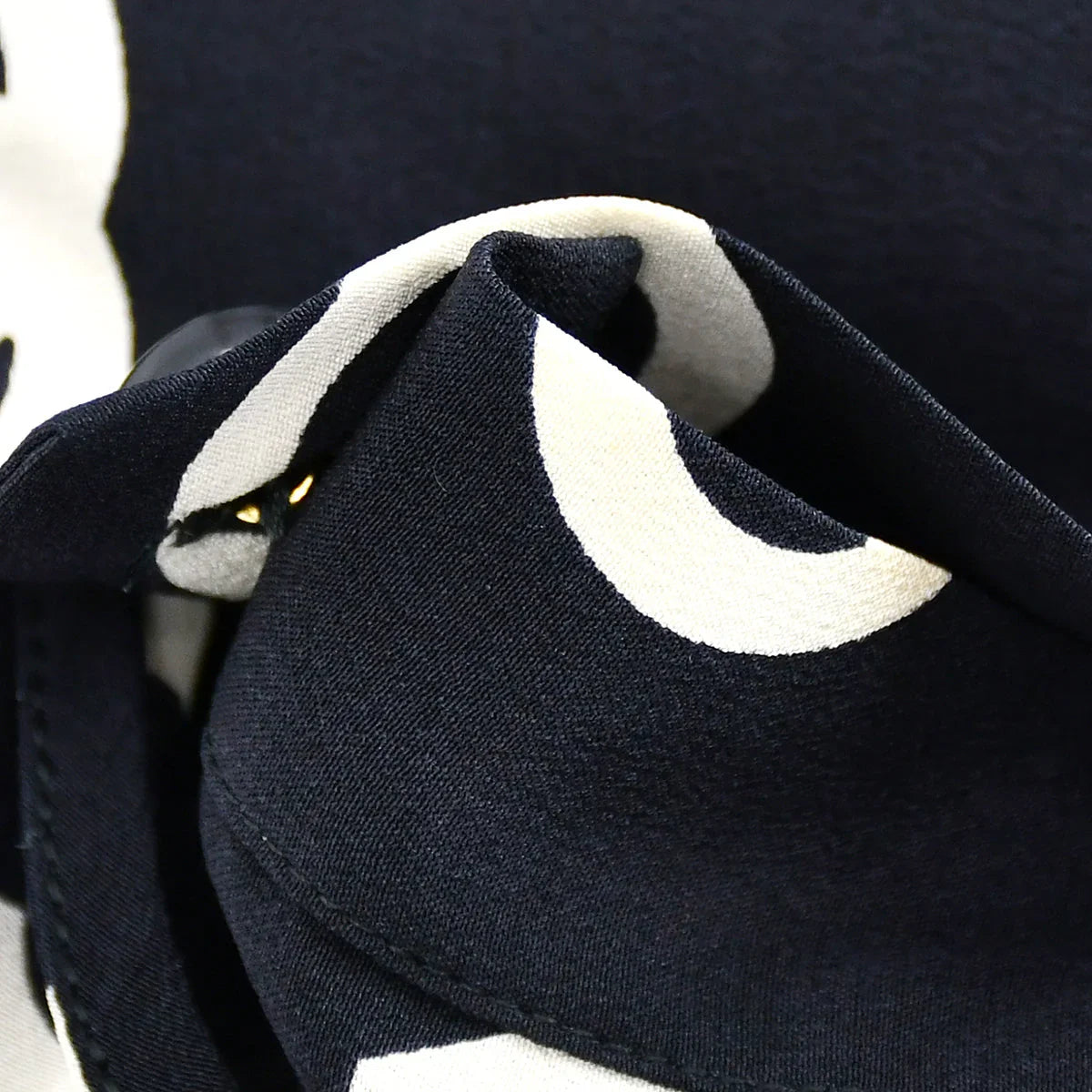 Chanel Spring 1997 Short Sleeve Shirt Blouse Top Black #38