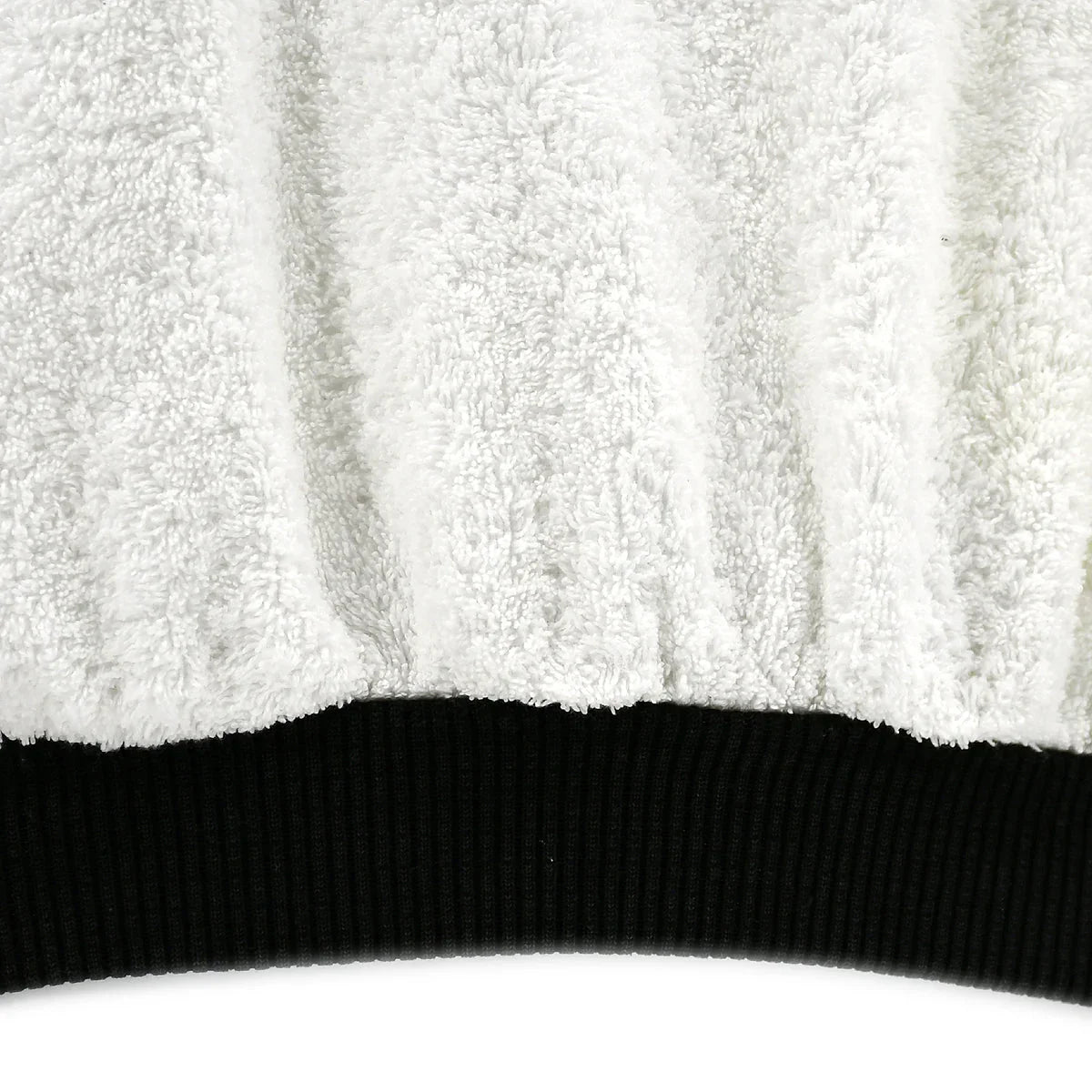 Chanel Terry Cloth Sweatshirt White Black