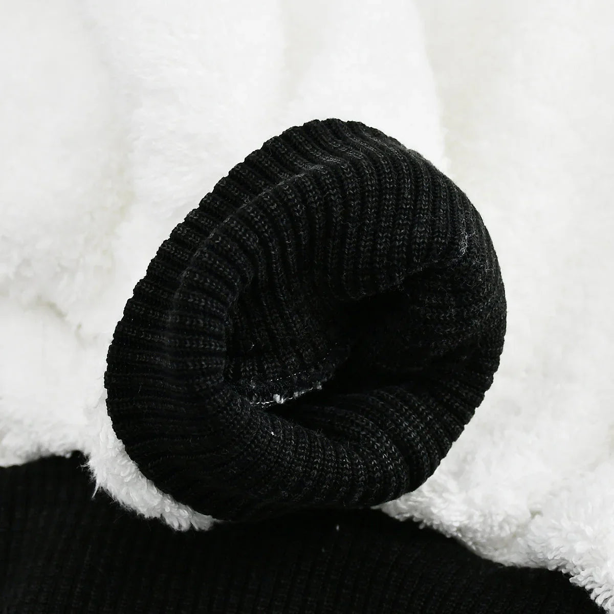 Chanel Terry Cloth Sweatshirt White Black